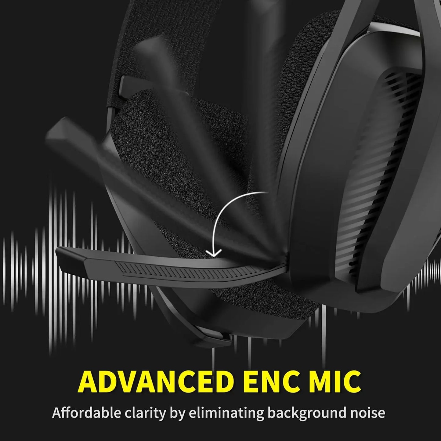 BINNUNE BW06 Wireless Gaming Headset – Zero Lag, Total Immersion, & Dual Mode for PS5,PS4, & PC