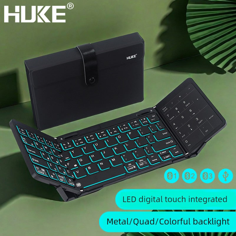 Huke Foldable Keyboard Touch – Portable, Wireless & Ultra-Slim